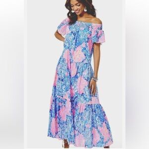 Lilly Pulitzer Dezi Maxi Dress in Sway With Me XL